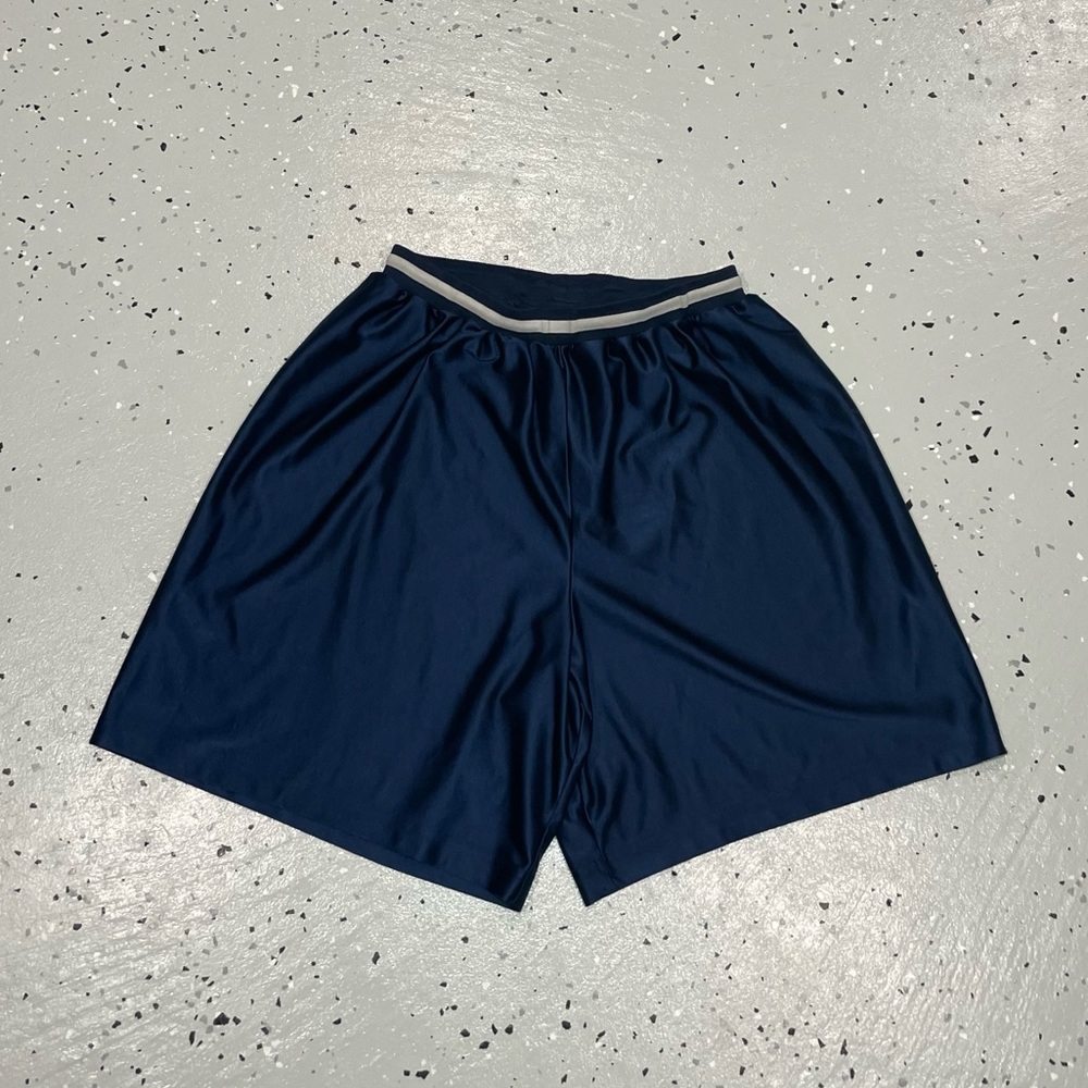 Vintage 90s Y2k Nike Basketball Shorts Mens Size Medium Navy Blue White